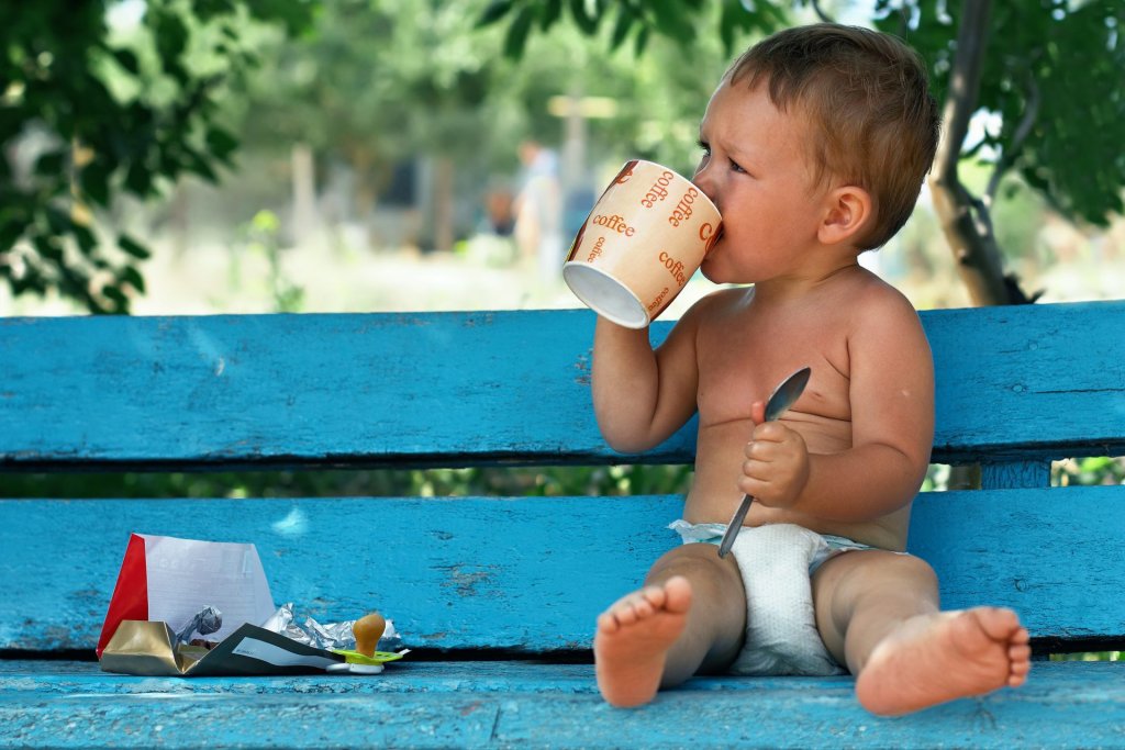 café para los niños